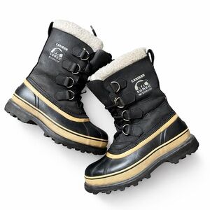 Sorel Caribou Waterproof Winter Boots Black Women’s Size 6 / EU 37 Snow Boots